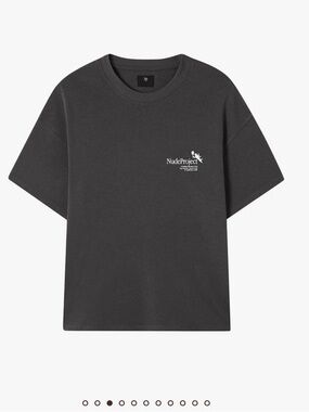 Short Sleeve Crewneck Tee in Charcoal Gray